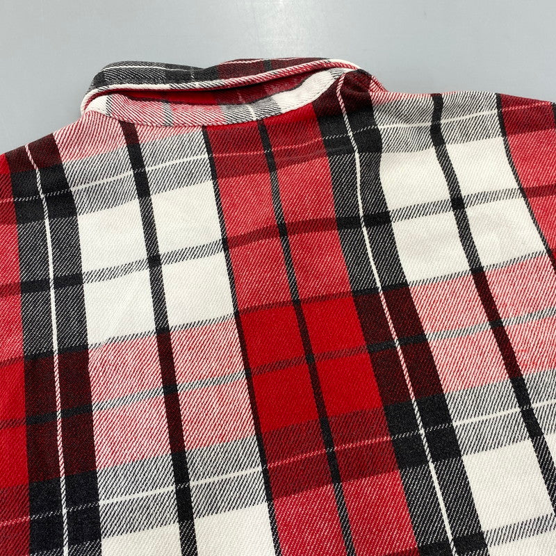 【中古品】【メンズ】 ST. JOHN’S BAY セントジョンズベイ BIG MAC FLANNEL ビッグマック FLANNEL CHECK SHIRT フランネルチェックシャツ 長袖 USA製 146-260818-as-15-izu サイズ：L カラー：レッド系 万代Net店
