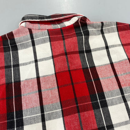 【中古品】【メンズ】 ST. JOHN’S BAY セントジョンズベイ BIG MAC FLANNEL ビッグマック FLANNEL CHECK SHIRT フランネルチェックシャツ 長袖 USA製 146-260818-as-15-izu サイズ：L カラー：レッド系 万代Net店