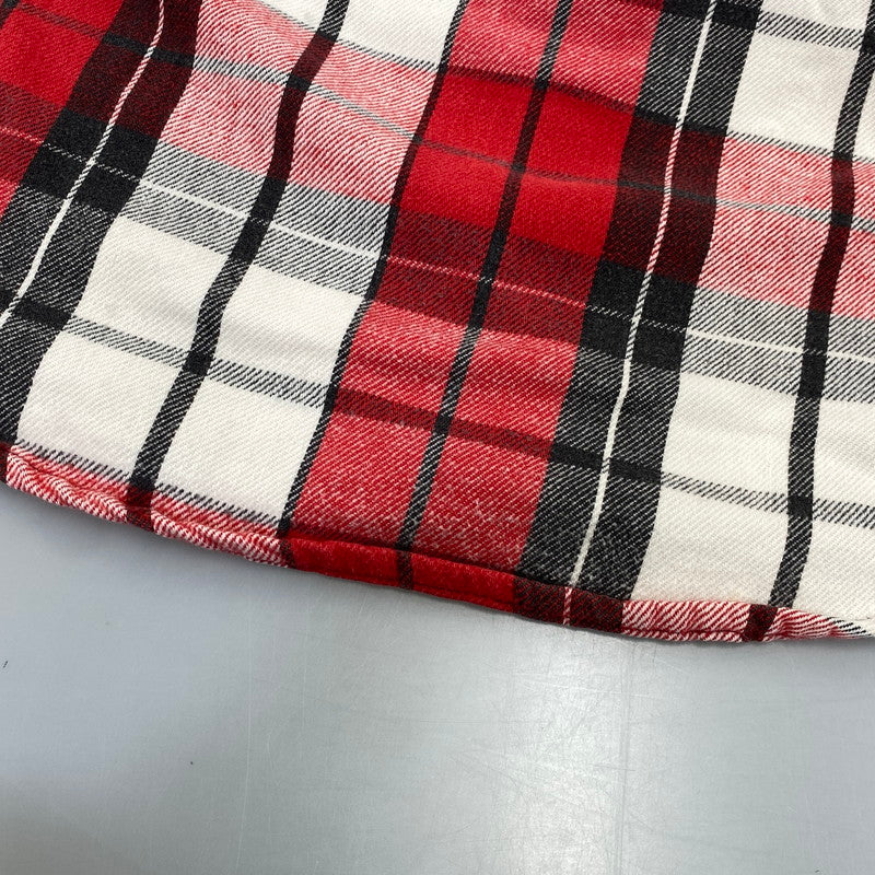 【中古品】【メンズ】 ST. JOHN’S BAY セントジョンズベイ BIG MAC FLANNEL ビッグマック FLANNEL CHECK SHIRT フランネルチェックシャツ 長袖 USA製 146-260818-as-15-izu サイズ：L カラー：レッド系 万代Net店