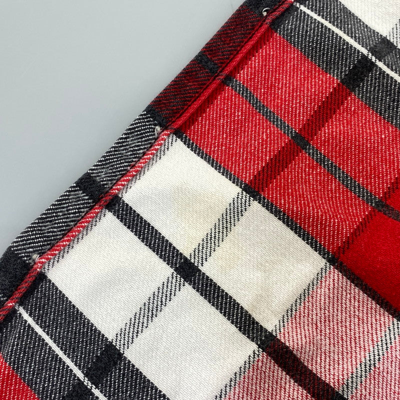 【中古品】【メンズ】 ST. JOHN’S BAY セントジョンズベイ BIG MAC FLANNEL ビッグマック FLANNEL CHECK SHIRT フランネルチェックシャツ 長袖 USA製 146-260818-as-15-izu サイズ：L カラー：レッド系 万代Net店