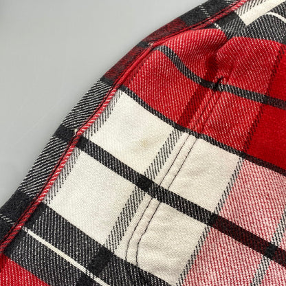 【中古品】【メンズ】 ST. JOHN’S BAY セントジョンズベイ BIG MAC FLANNEL ビッグマック FLANNEL CHECK SHIRT フランネルチェックシャツ 長袖 USA製 146-260818-as-15-izu サイズ：L カラー：レッド系 万代Net店