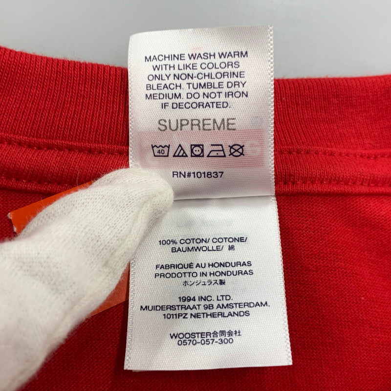 【中古美品】【メンズ】 SUPREME シュプリーム 25FW SKULL TEE スカル Tシャツ トップス 半袖 149-260818-cs-01-izu サイズ：L カラー：レッド 万代Net店