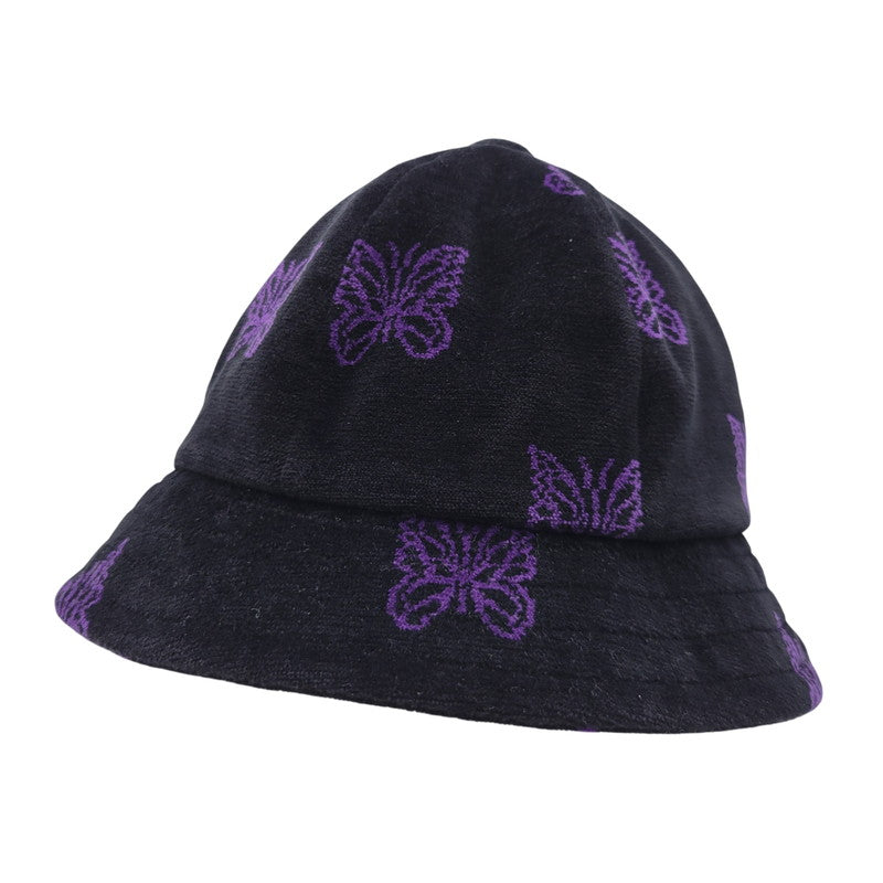【中古品】【メンズ/レディース】 NEEDLES ニードルス LQ037 BERMUDA HAT - C PE PAPILLON VELOUR バミューダ ハット パピヨン ベロア 帽子 185-260818-cs-25-izu サイズ：M カラー：ブラック 万代Net店