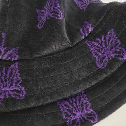 【中古品】【メンズ/レディース】 NEEDLES ニードルス LQ037 BERMUDA HAT - C PE PAPILLON VELOUR バミューダ ハット パピヨン ベロア 帽子 185-260818-cs-25-izu サイズ：M カラー：ブラック 万代Net店