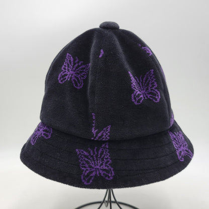 【中古品】【メンズ/レディース】 NEEDLES ニードルス LQ037 BERMUDA HAT - C PE PAPILLON VELOUR バミューダ ハット パピヨン ベロア 帽子 185-260818-cs-25-izu サイズ：M カラー：ブラック 万代Net店