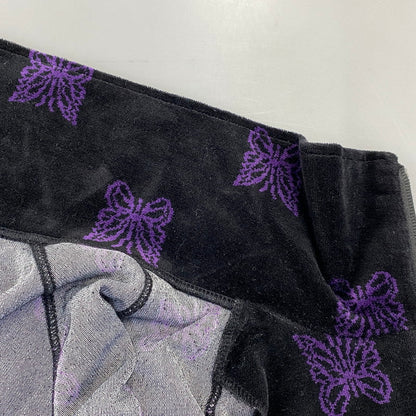 【中古品】【メンズ】 Needles ニードルス C/PE PAPILLON VELOUR LQ237 パピヨン ベロア トラックジャケット 140-260818-as-18-izu サイズ：L カラー：ブラック×パープル 万代Net店