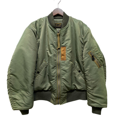 【現状渡し品】【メンズ】 Buzz Rickson's バズリクソンズ MA-1 FLIGHT JACKET M13519 フライトジャケット M品番 145-260818-as-06-izu サイズ：L カラー：グリーン系 万代Net店