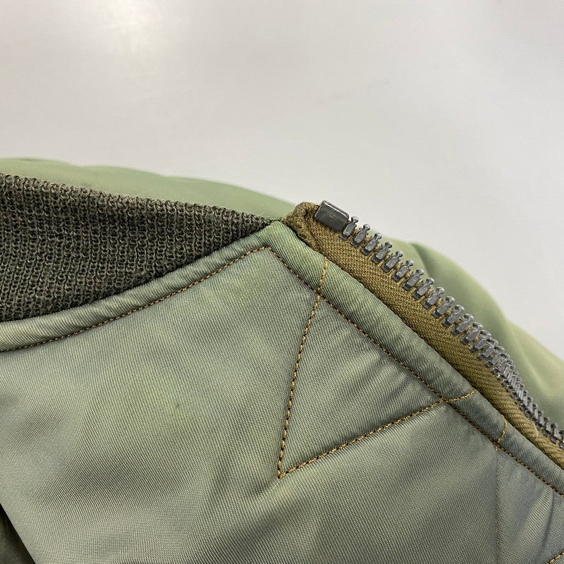 【現状渡し品】【メンズ】 Buzz Rickson's バズリクソンズ MA-1 FLIGHT JACKET M13519 フライトジャケット M品番 145-260818-as-06-izu サイズ：L カラー：グリーン系 万代Net店