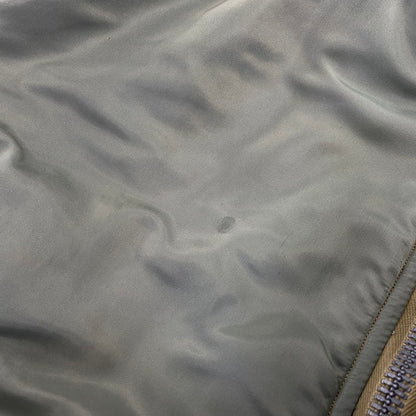 【現状渡し品】【メンズ】 Buzz Rickson's バズリクソンズ MA-1 FLIGHT JACKET M13519 フライトジャケット M品番 145-260818-as-06-izu サイズ：L カラー：グリーン系 万代Net店