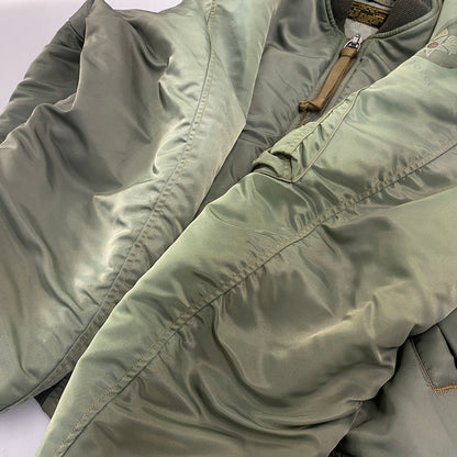 【現状渡し品】【メンズ】 Buzz Rickson's バズリクソンズ MA-1 FLIGHT JACKET M13519 フライトジャケット M品番 145-260818-as-06-izu サイズ：L カラー：グリーン系 万代Net店
