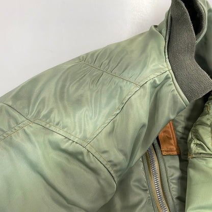 【現状渡し品】【メンズ】 Buzz Rickson's バズリクソンズ MA-1 FLIGHT JACKET M13519 フライトジャケット M品番 145-260818-as-06-izu サイズ：L カラー：グリーン系 万代Net店