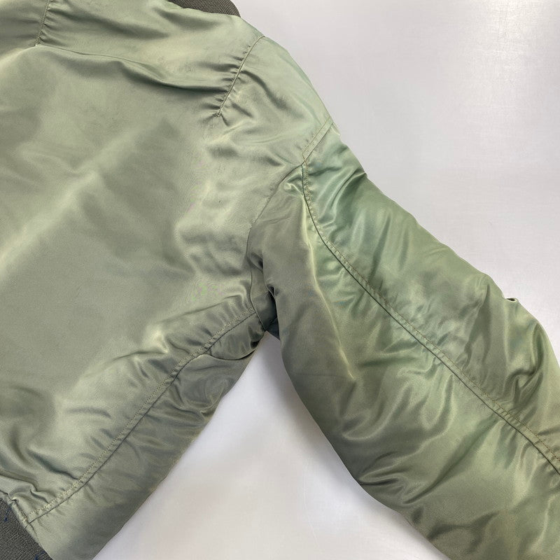 【現状渡し品】【メンズ】 Buzz Rickson's バズリクソンズ MA-1 FLIGHT JACKET M13519 フライトジャケット M品番 145-260818-as-06-izu サイズ：L カラー：グリーン系 万代Net店
