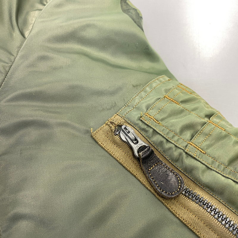 【現状渡し品】【メンズ】 Buzz Rickson's バズリクソンズ MA-1 FLIGHT JACKET M13519 フライトジャケット M品番 145-260818-as-06-izu サイズ：L カラー：グリーン系 万代Net店