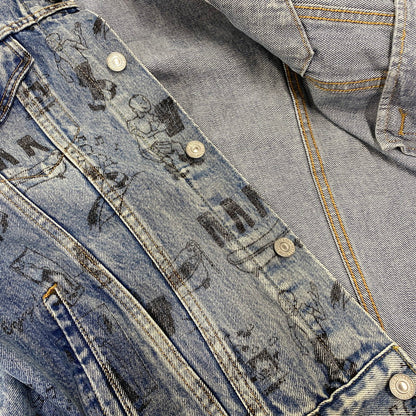 【中古品】【メンズ】 LEVI'S PREMIUM リーバイス プレミアム DENIM JACKET 77380-0031 デニムジャケット 145-260818-as-07-izu サイズ：L カラー：インディゴ 万代Net店