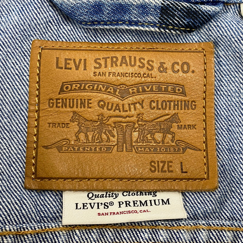 【中古品】【メンズ】 LEVI'S PREMIUM リーバイス プレミアム DENIM JACKET 77380-0031 デニムジャケット 145-260818-as-07-izu サイズ：L カラー：インディゴ 万代Net店