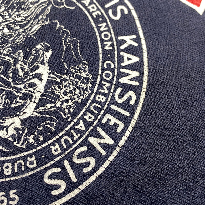 【中古品】【メンズ】 Champion チャンピオン KANSAS REVERSE WEAVE SWEATSHIRT リバースウィーブ スウェットシャツ USA製 146-260818-as-12-izu サイズ：XL カラー：ネイビー 万代Net店