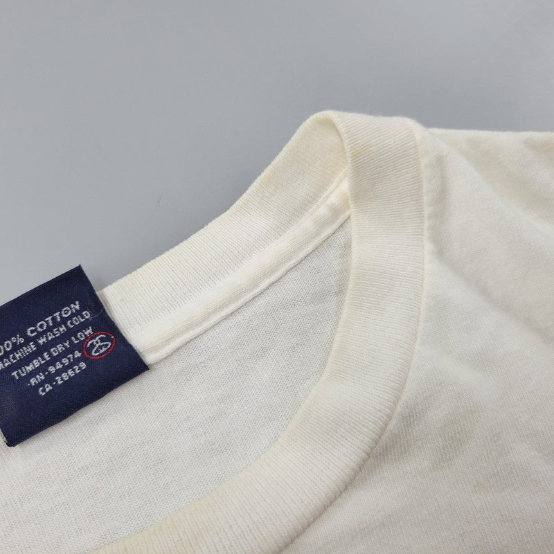 【中古品】【メンズ】 OLD STUSSY オールド ステューシー USA製 紺タグ TOKION NYC 2000 SKULL GRAPHIC TEE トキオン ニューヨーク スカル グラフィック Tシャツ トップス 142-260816-kh-10-izu サイズ：L カラー：ホワイト系 万代Net店