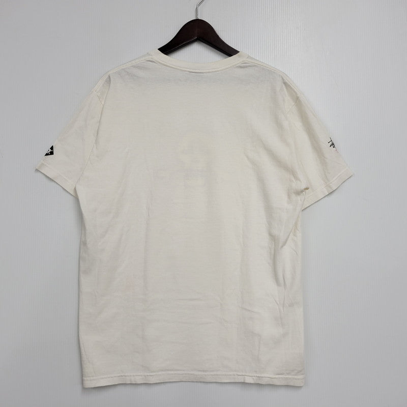 【中古品】【メンズ】 OLD STUSSY オールド ステューシー USA製 紺タグ TOKION NYC 2000 SKULL GRAPHIC TEE トキオン ニューヨーク スカル グラフィック Tシャツ トップス 142-260816-kh-10-izu サイズ：L カラー：ホワイト系 万代Net店