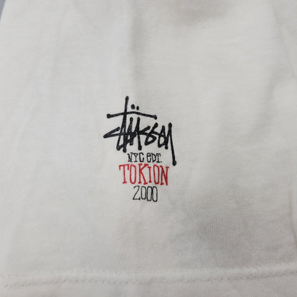 【中古品】【メンズ】 OLD STUSSY オールド ステューシー USA製 紺タグ TOKION NYC 2000 SKULL GRAPHIC TEE トキオン ニューヨーク スカル グラフィック Tシャツ トップス 142-260816-kh-10-izu サイズ：L カラー：ホワイト系 万代Net店