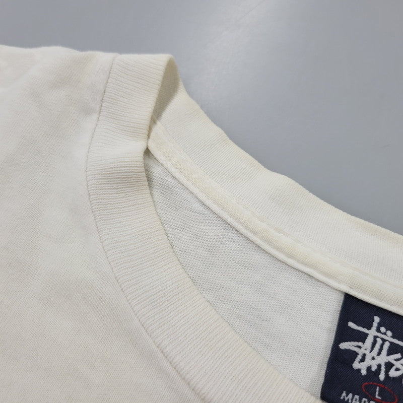 【現状渡し品】【メンズ】 OLD STUSSY オールド ステューシー USA製 紺タグ 両シングル DRAGON TEE ドラゴン Tシャツ トップス 142-260816-kh-11-izu サイズ：L カラー：ホワイト 万代Net店