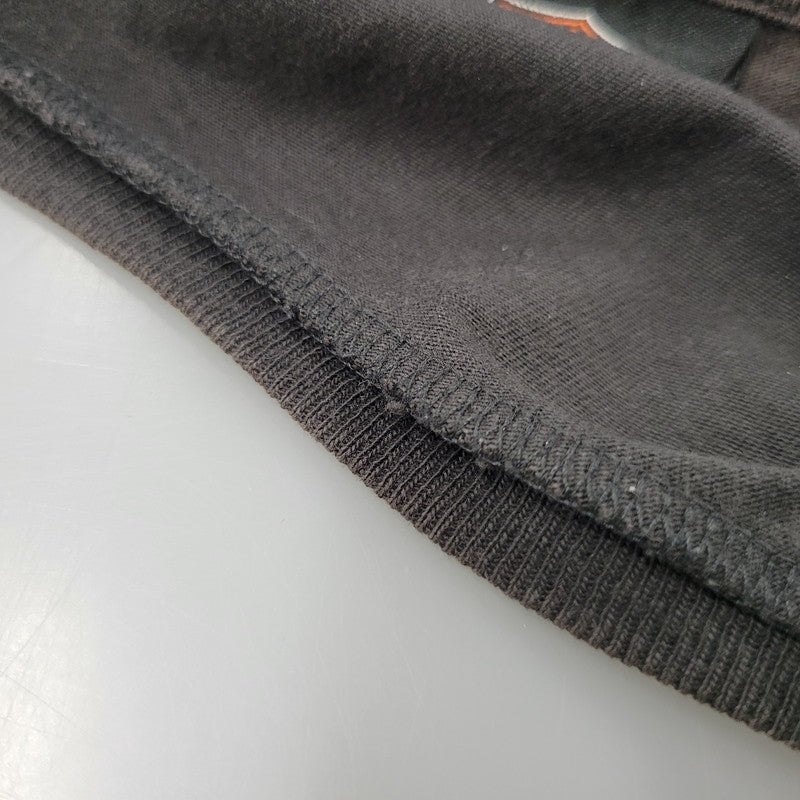 【現状渡し品】【メンズ】 HARLEY DAVIDSON ハーレーダビッドソン ベトナム製 THUNDER PRINT LS TEE サンダー プリント ロングスリーブ Tシャツ トップス 146-260816-kh-09-izu サイズ：M カラー：ブラック 万代Net店