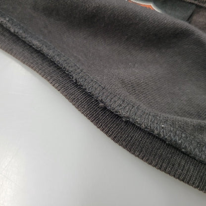 【現状渡し品】【メンズ】 HARLEY DAVIDSON ハーレーダビッドソン ベトナム製 THUNDER PRINT LS TEE サンダー プリント ロングスリーブ Tシャツ トップス 146-260816-kh-09-izu サイズ：M カラー：ブラック 万代Net店
