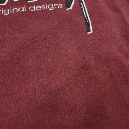 【中古品】【メンズ】 OLD STUSSY オールド ステューシー 紺タグ オーストラリア製 LOGO SS TEE ロゴ ショートスリーブ Tシャツ トップス 142-260816-kh-12-izu サイズ：M カラー：レッド 万代Net店