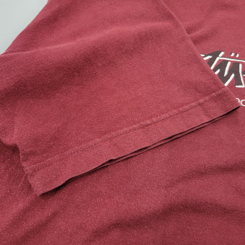 【中古品】【メンズ】 OLD STUSSY オールド ステューシー 紺タグ オーストラリア製 LOGO SS TEE ロゴ ショートスリーブ Tシャツ トップス 142-260816-kh-12-izu サイズ：M カラー：レッド 万代Net店