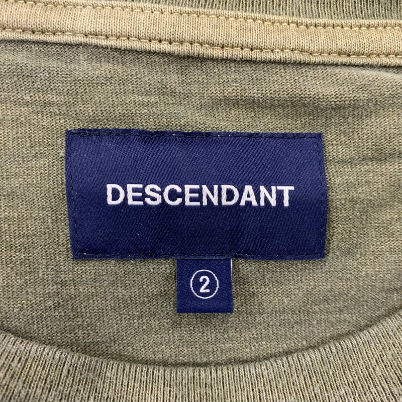 【中古品】【メンズ】 DESCENDANT ディセンダント 201ATDS-CSM16 20SS MILITIA LAYERD TEE ミリティア レイヤード Tシャツ トップス 長袖 142-260828-cs-12-izu サイズ：2 カラー：オリーブ 万代Net店