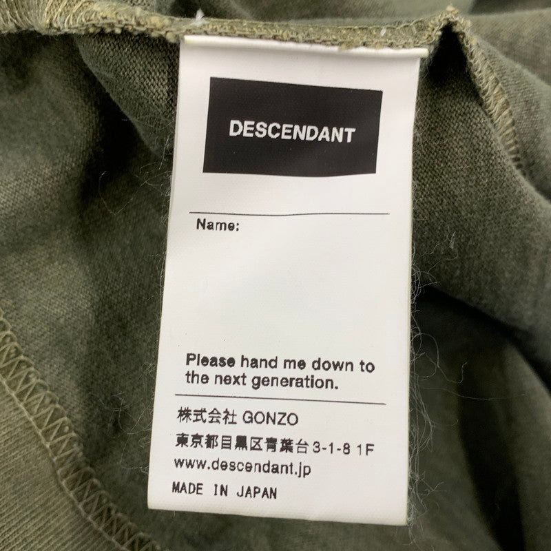 【中古品】【メンズ】 DESCENDANT ディセンダント 201ATDS-CSM16 20SS MILITIA LAYERD TEE ミリティア レイヤード Tシャツ トップス 長袖 142-260828-cs-12-izu サイズ：2 カラー：オリーブ 万代Net店