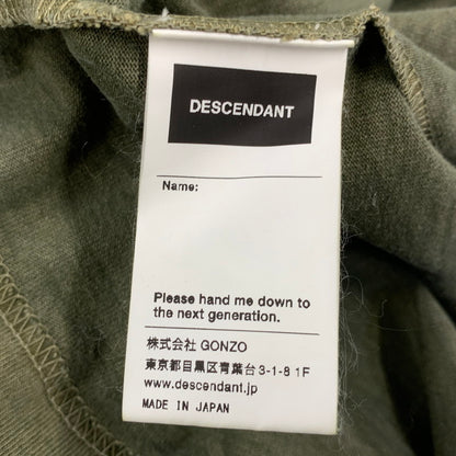 【中古品】【メンズ】 DESCENDANT ディセンダント 201ATDS-CSM16 20SS MILITIA LAYERD TEE ミリティア レイヤード Tシャツ トップス 長袖 142-260828-cs-12-izu サイズ：2 カラー：オリーブ 万代Net店