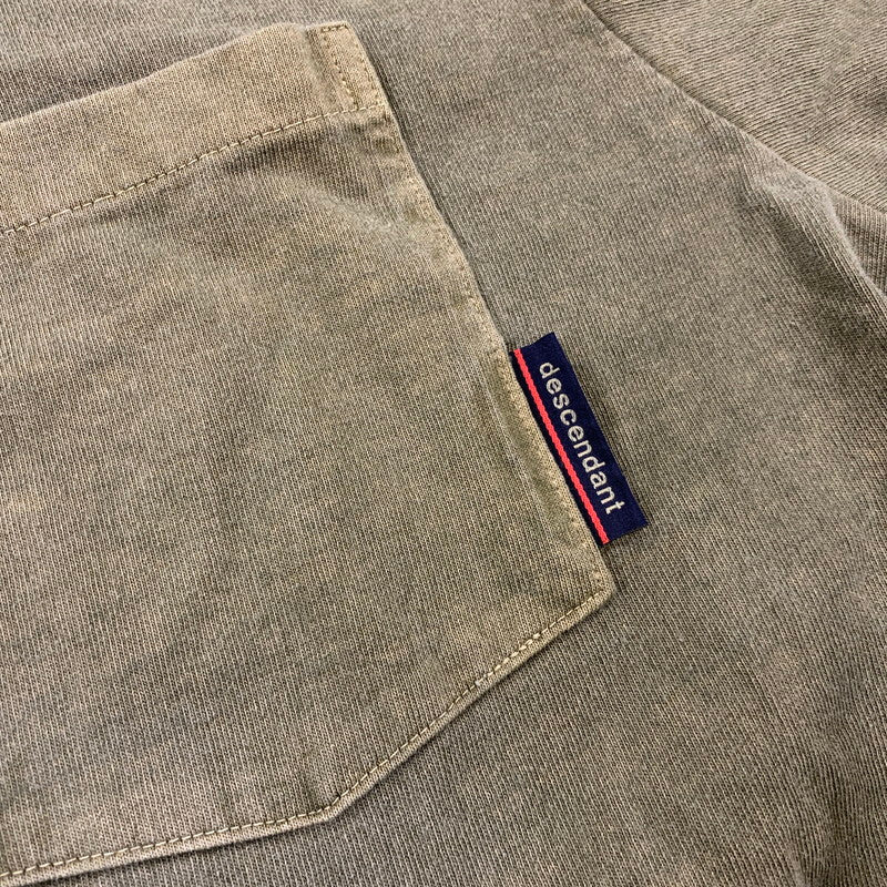 【中古品】【メンズ】 DESCENDANT ディセンダント 201ATDS-CSM16 20SS MILITIA LAYERD TEE ミリティア レイヤード Tシャツ トップス 長袖 142-260828-cs-12-izu サイズ：2 カラー：オリーブ 万代Net店