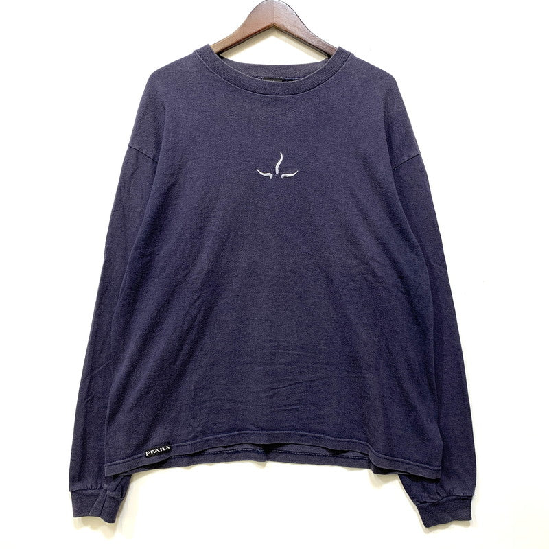 【中古品】【メンズ】 PRANA プラナ USA製 90’S LS SNAKEBITE TEE ロングスリーブ スネークバイト Tシャツ トップス 長袖 146-260828-cs-16-izu サイズ：L カラー：ネイビー 万代Net店
