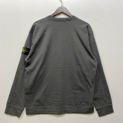 【中古品】【メンズ】 STONE ISLAND ストーンアイランド 791563750 GARMENT-DYED SWEAT LS TEE ガーメントダイ スウェット ロングスリーブ Tシャツ トップス 141-260817-kh-02-izu サイズ：M カラー：グレー 万代Net店
