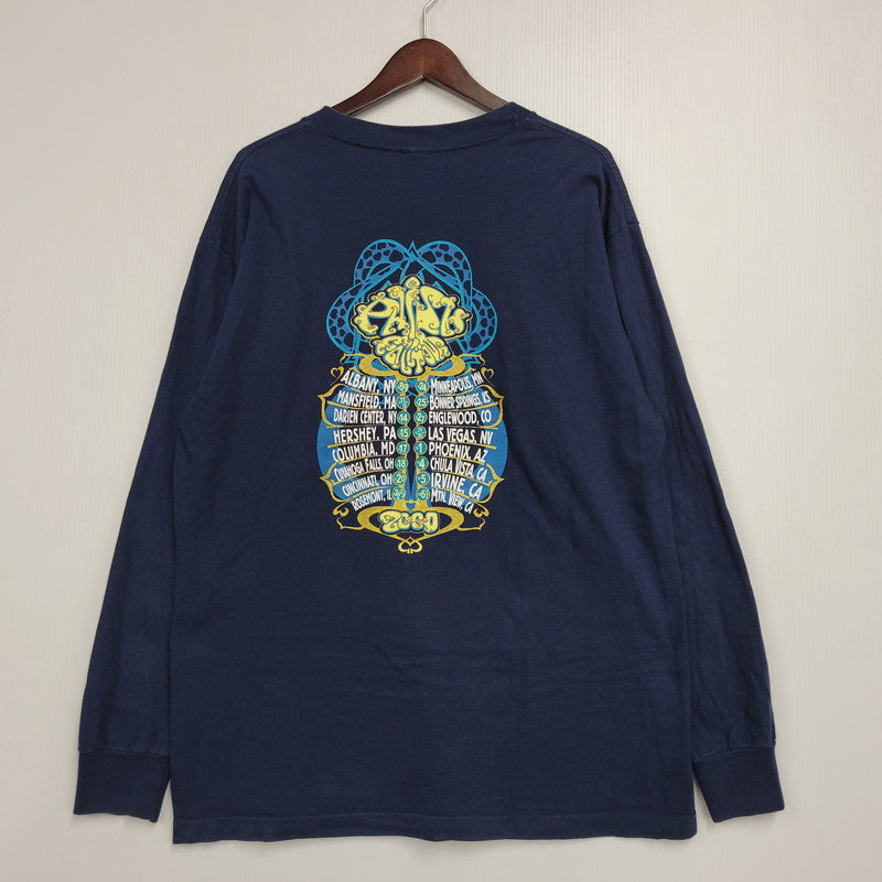 【中古品】【メンズ】 ALSTYLE アルスタイル メキシコ製 PHISH FALL TOUR 2000 TEE フィッシュ フォール ツアー Tシャツ トップス 146-260816-kh-07-izu サイズ：L カラー：ネイビー 万代Net店