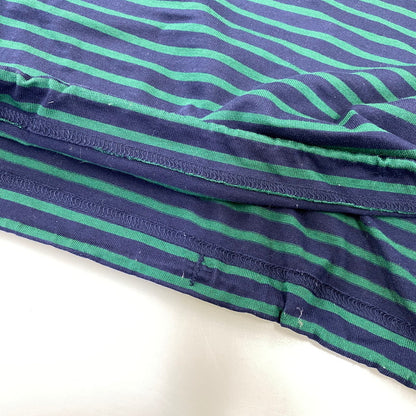 【中古品】【メンズ】 is-ness イズネス BALLOON STRIPES L/S TEE バルーン ロングスリーブTシャツ ボーダー 長袖 140-260818-as-02-izu サイズ：L カラー：ネイビー×グリーン 万代Net店