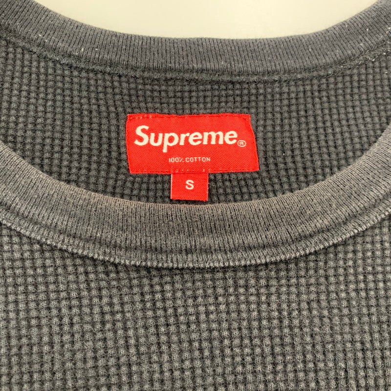 【中古品】【メンズ】 SUPREME シュプリーム 18FW VAMPIRE WAFFLE THERMAL ヴァンパイア ワッフル サーマル トップス 長袖 149-260818-cs-02-izu サイズ：S カラー：ブラック 万代Net店