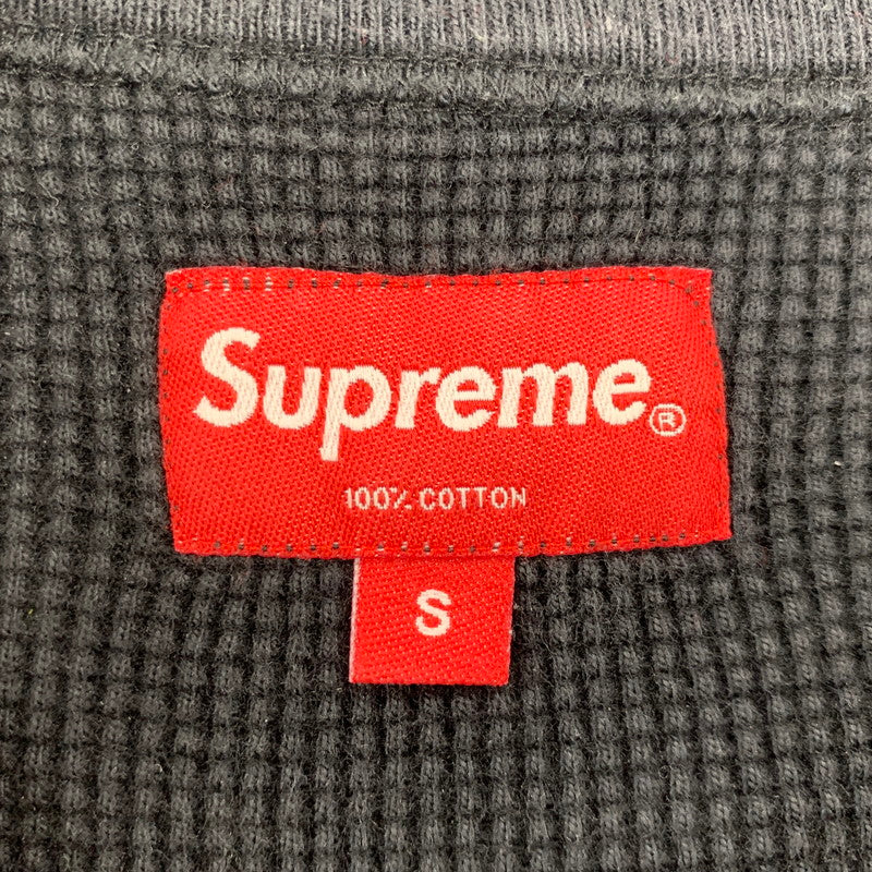 【中古品】【メンズ】 SUPREME シュプリーム 18FW VAMPIRE WAFFLE THERMAL ヴァンパイア ワッフル サーマル トップス 長袖 149-260818-cs-02-izu サイズ：S カラー：ブラック 万代Net店