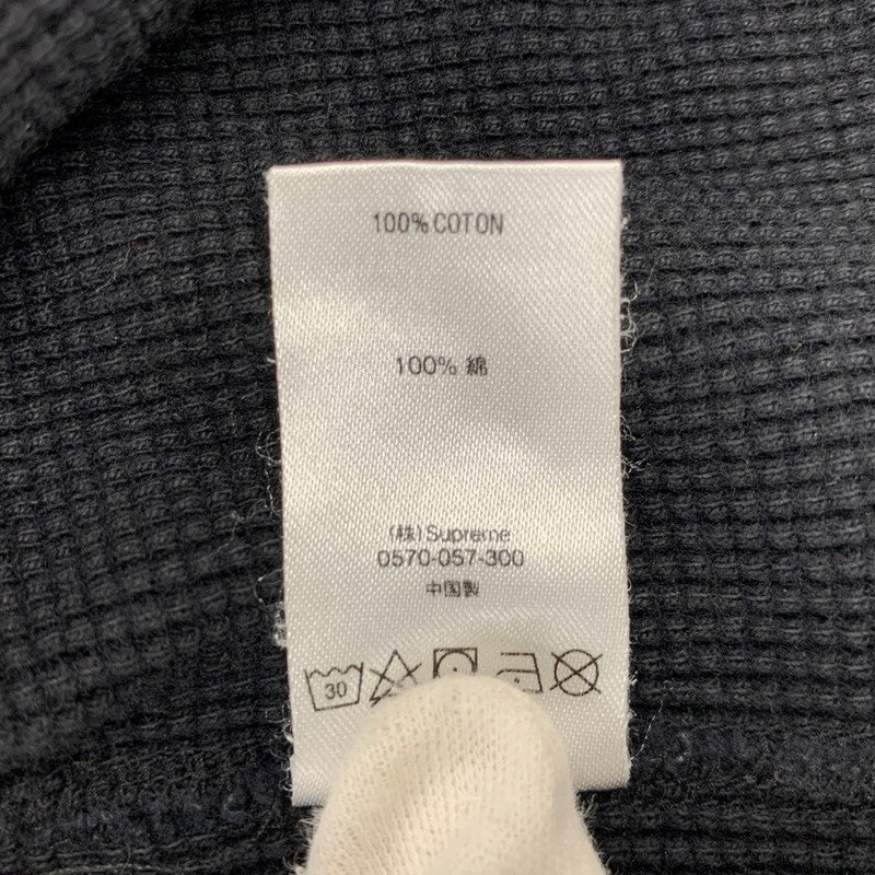 【中古品】【メンズ】 SUPREME シュプリーム 18FW VAMPIRE WAFFLE THERMAL ヴァンパイア ワッフル サーマル トップス 長袖 149-260818-cs-02-izu サイズ：S カラー：ブラック 万代Net店