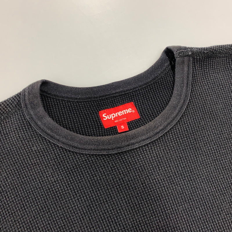 【中古品】【メンズ】 SUPREME シュプリーム 18FW VAMPIRE WAFFLE THERMAL ヴァンパイア ワッフル サーマル トップス 長袖 149-260818-cs-02-izu サイズ：S カラー：ブラック 万代Net店