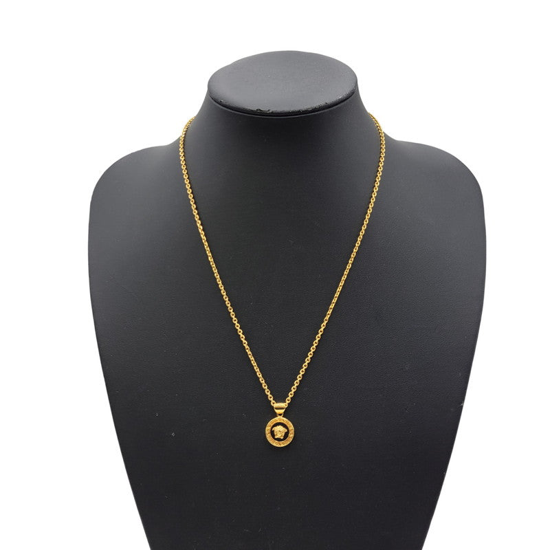 【中古品】【メンズ/レディース】 VERSACE ヴェルサーチ MEDUSA MOTIF NECKLACE メデューサ モチーフ ネックレス アクセサリー 192-260818-cs-19-izu カラー：ゴールド 万代Net店