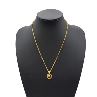 【中古品】【メンズ/レディース】 VERSACE ヴェルサーチ MEDUSA MOTIF NECKLACE メデューサ モチーフ ネックレス アクセサリー 192-260818-cs-19-izu カラー：ゴールド 万代Net店