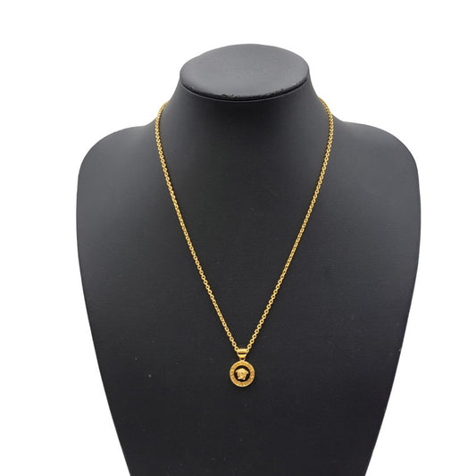 【中古品】【メンズ/レディース】 VERSACE ヴェルサーチ MEDUSA MOTIF NECKLACE メデューサ モチーフ ネックレス アクセサリー 192-260818-cs-19-izu カラー：ゴールド 万代Net店