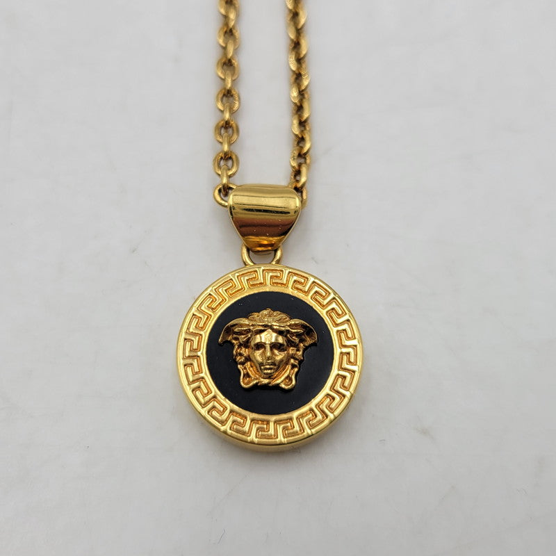 【中古品】【メンズ/レディース】 VERSACE ヴェルサーチ MEDUSA MOTIF NECKLACE メデューサ モチーフ ネックレス アクセサリー 192-260818-cs-19-izu カラー：ゴールド 万代Net店