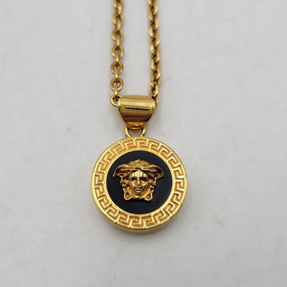 【中古品】【メンズ/レディース】 VERSACE ヴェルサーチ MEDUSA MOTIF NECKLACE メデューサ モチーフ ネックレス アクセサリー 192-260818-cs-19-izu カラー：ゴールド 万代Net店