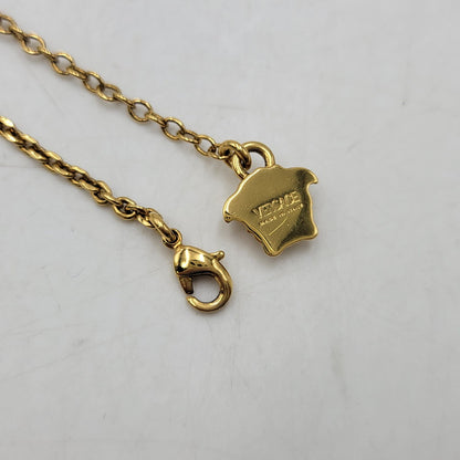 【中古品】【メンズ/レディース】 VERSACE ヴェルサーチ MEDUSA MOTIF NECKLACE メデューサ モチーフ ネックレス アクセサリー 192-260818-cs-19-izu カラー：ゴールド 万代Net店