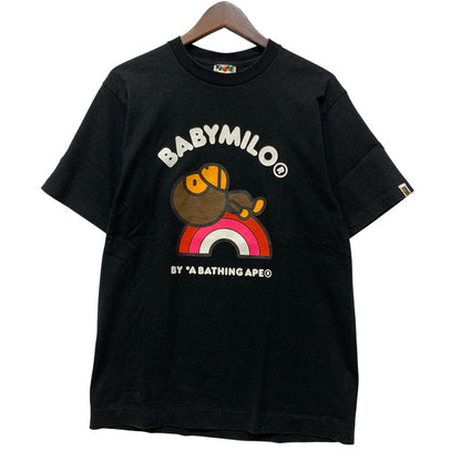 【中古品】【メンズ】 A BATHING APE アベイシングエイプ BABY MILO TEE ベイビー マイロ Tシャツ トップス 半袖 142-260828-cs-03-izu サイズ：M カラー：ブラック 万代Net店