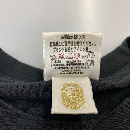 【中古品】【メンズ】 A BATHING APE アベイシングエイプ BABY MILO TEE ベイビー マイロ Tシャツ トップス 半袖 142-260828-cs-03-izu サイズ：M カラー：ブラック 万代Net店