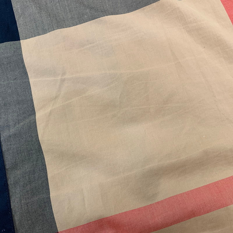 【中古品】【メンズ】 BURBERRY バーバリー LOGO RUBBER PRINT PATCHWORK NOVA CHECK L/S SHIRT THTHAGAR129SAM ロゴ ラバー プリント パッチワーク ノバチェック 長袖シャツ 141-260822-as-09-izu サイズ：M カラー：マルチカラー 万代Net店
