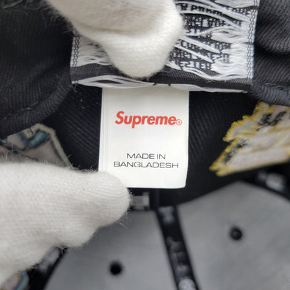 【中古品】【メンズ/レディース】 SUPREME シュプリーム× NEW ERA ニューエラ 23FW CHAMPIONSHIPS BOX LOGO CAP チャンピオンシップ ボックス ロゴ キャップ 帽子 185-260818-cs-13-izu サイズ：7 3/4(61.5cm) カラー：ブラック 万代Net店